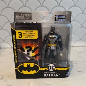 DC SPINMASTER‎ THE CAPED CURSADER 4 INCH BATMAN GRAY SUIT 1ST EDITION!